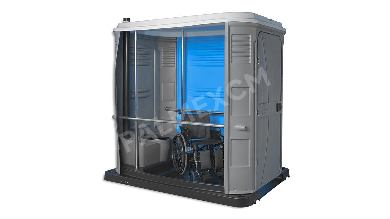 Toilettes écologiques pour personnes handicapées Bleu PALMEX
