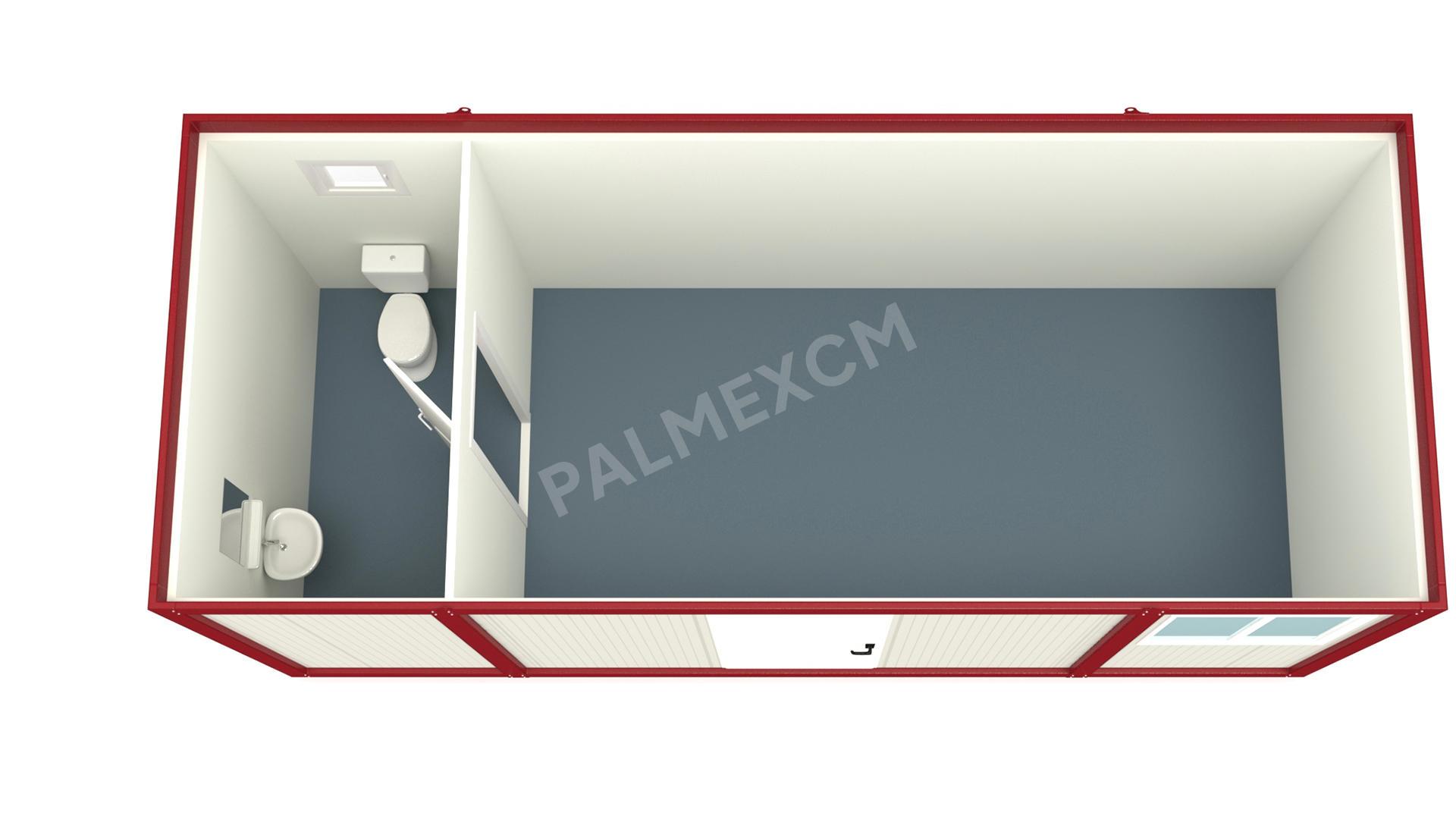 Chambre à coucher 6m HI-FLEX avec WC