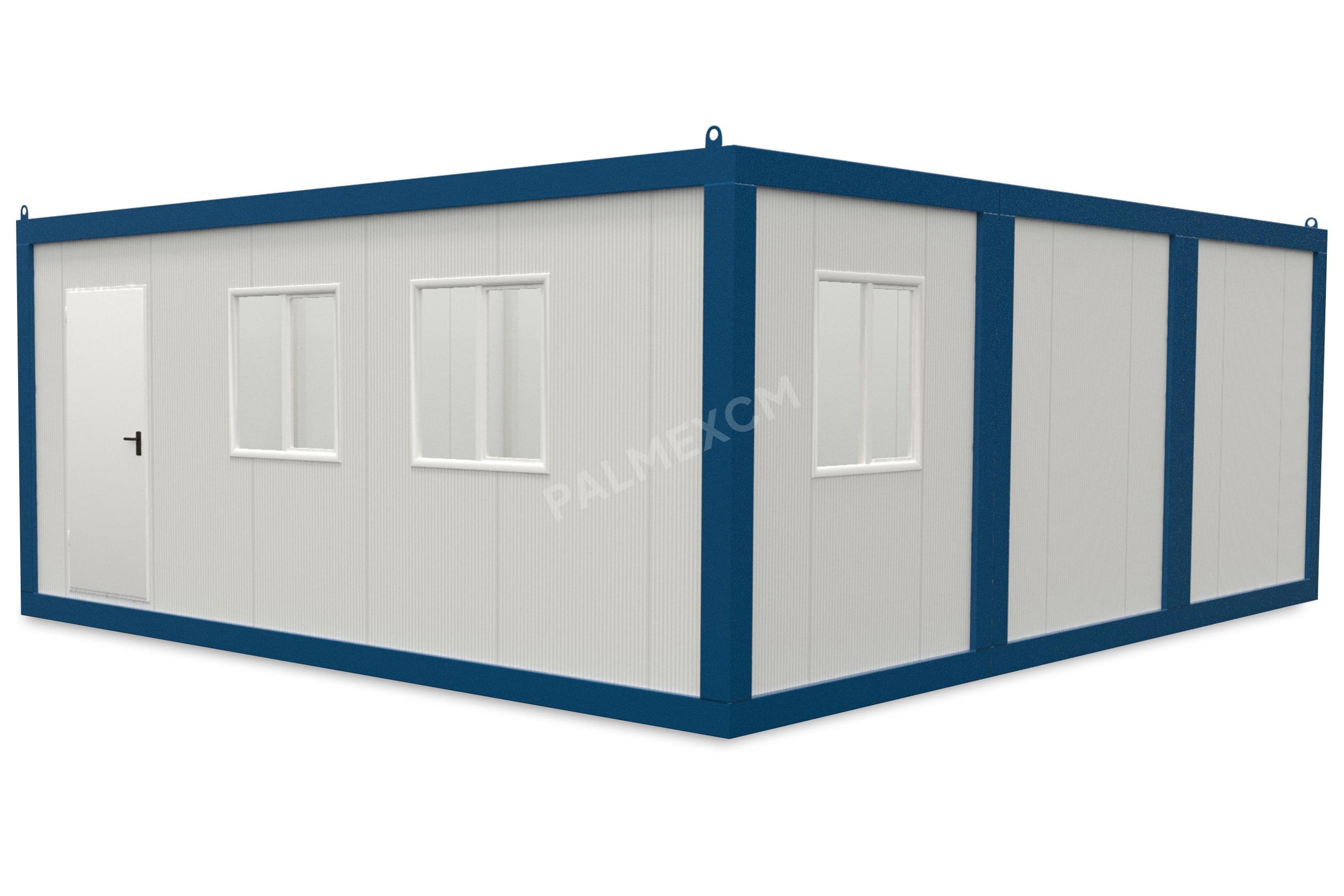 Conteneur Modulaire 6x7.2m HI-FIX 1 Porte 3 Fenêtres