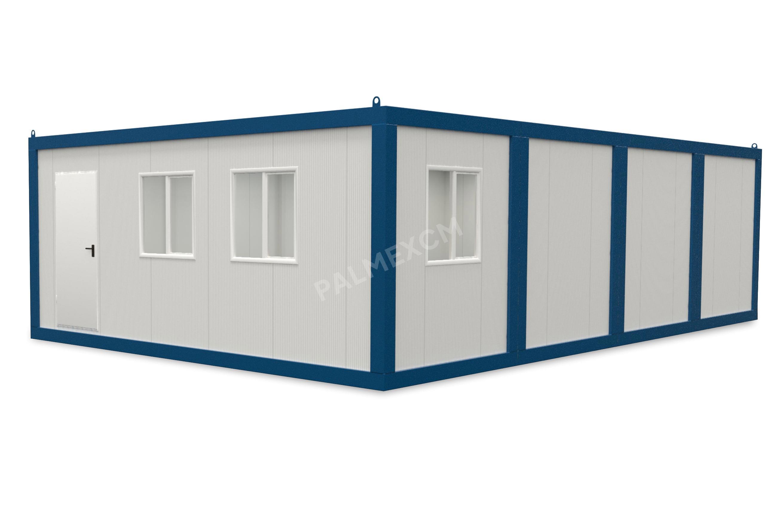 Conteneur Modulaire 6x9.6m HI-FIX 1 Porte 3 Fenêtres