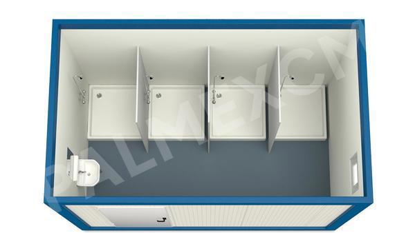 Conteneur Sanitaire 4m HI-FIX 4 Douches 