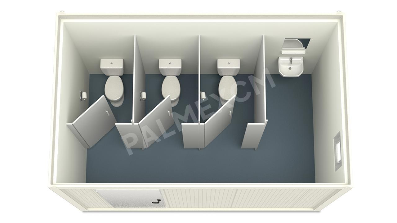 Conteneur Sanitaire 4m HI-FLEX 3 WC